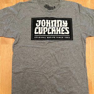 Johnny Cupcakes JC tee - Grey with letter logo, medium